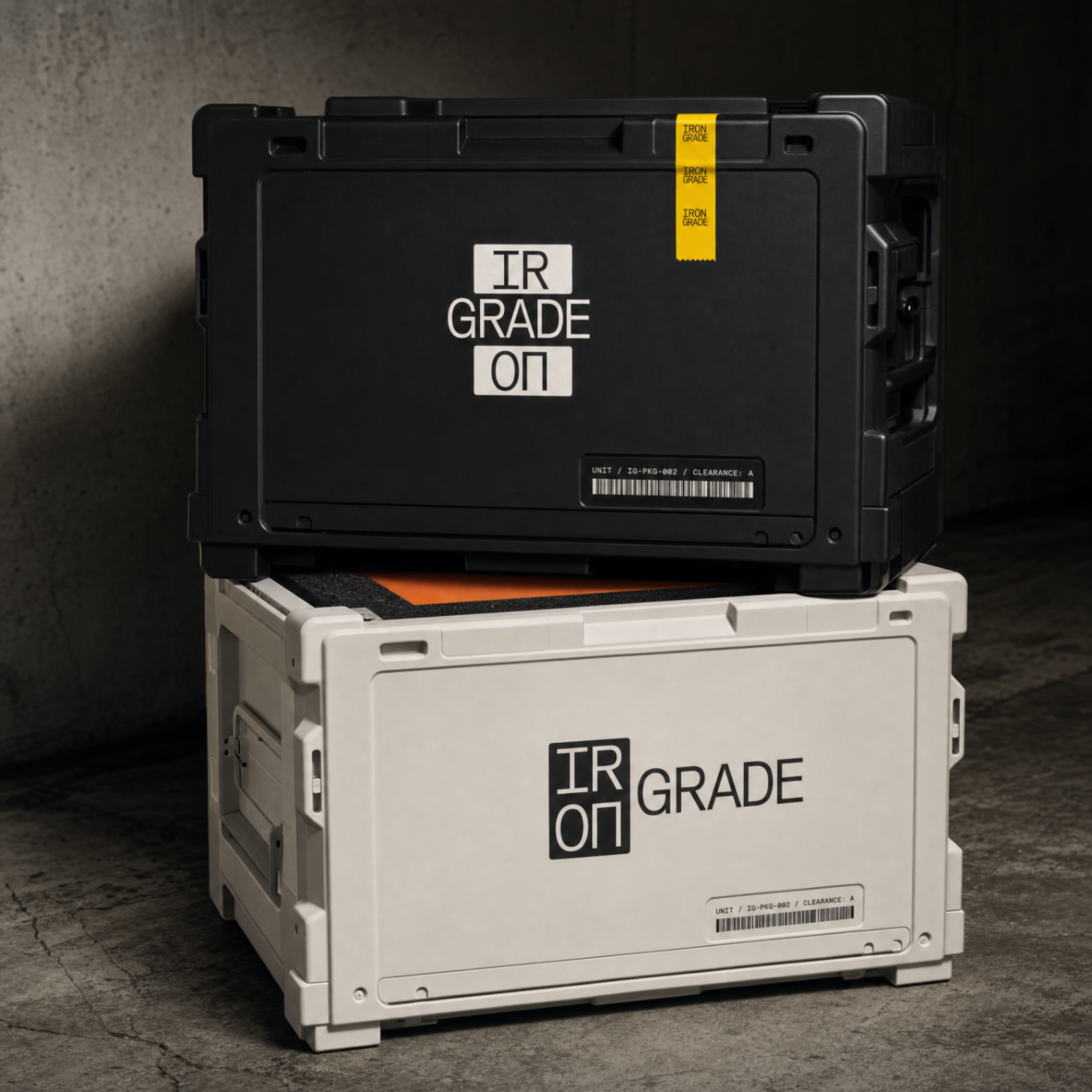 IRONGRADE stacked packaging system cases
